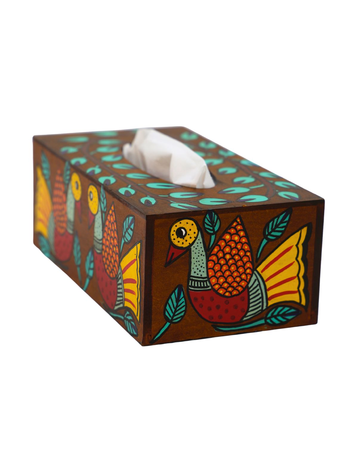 Madhubani Tissue Holder