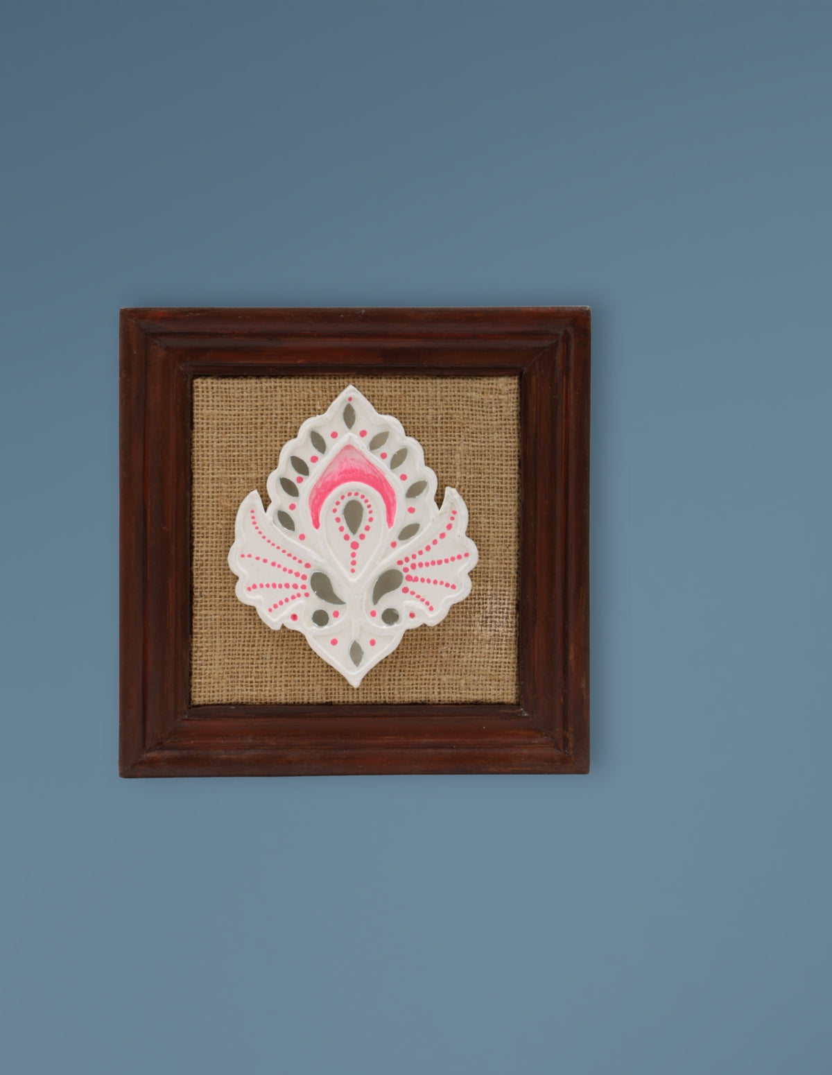 Baroque Buti Pink & White Framed Art Trio
