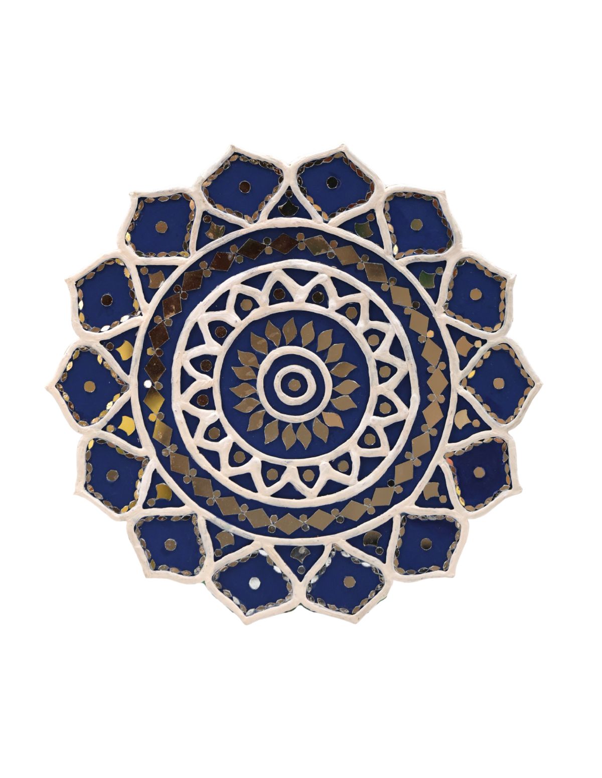 Indigo Mirror Art Piece