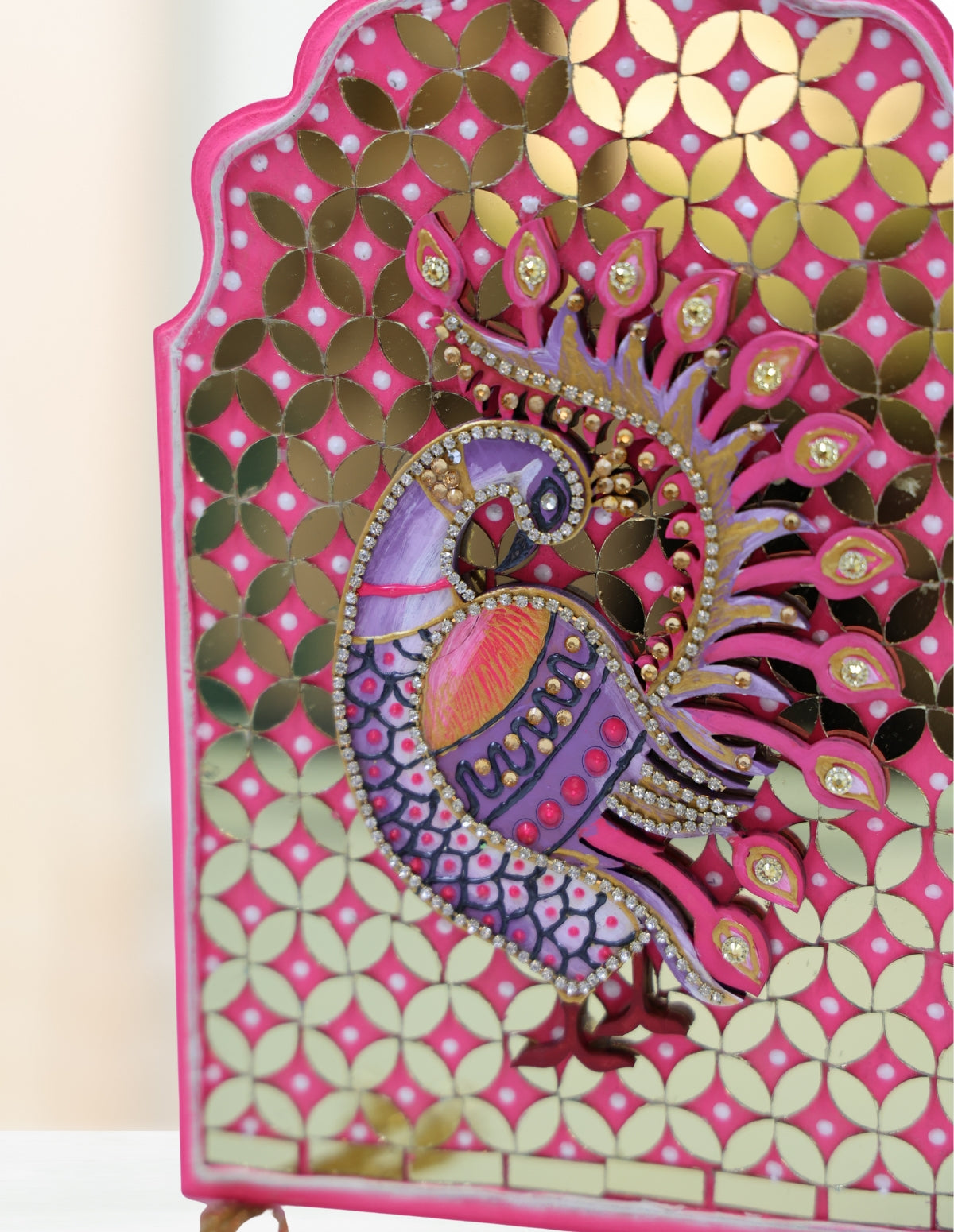 Rani Peacock Mirrorwork Wall Decore