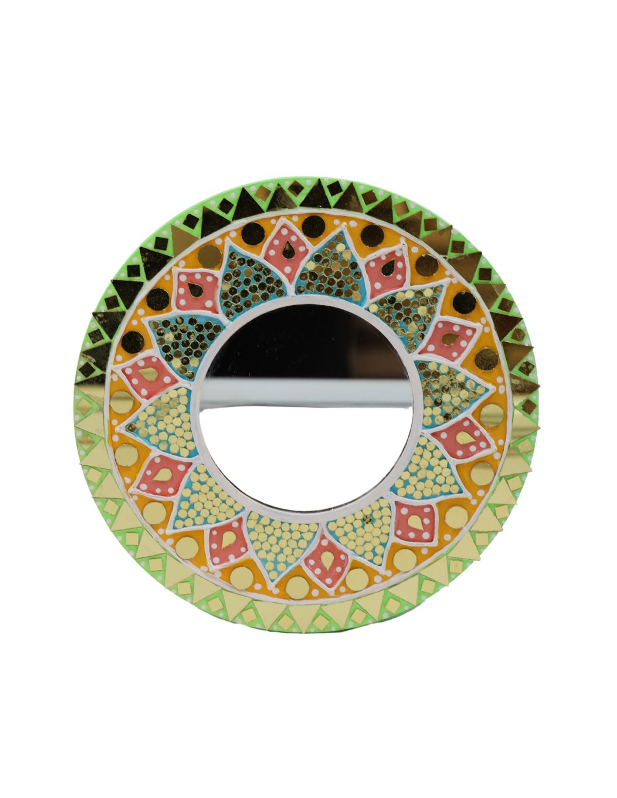 Chromatic Mandala Accent Mirror