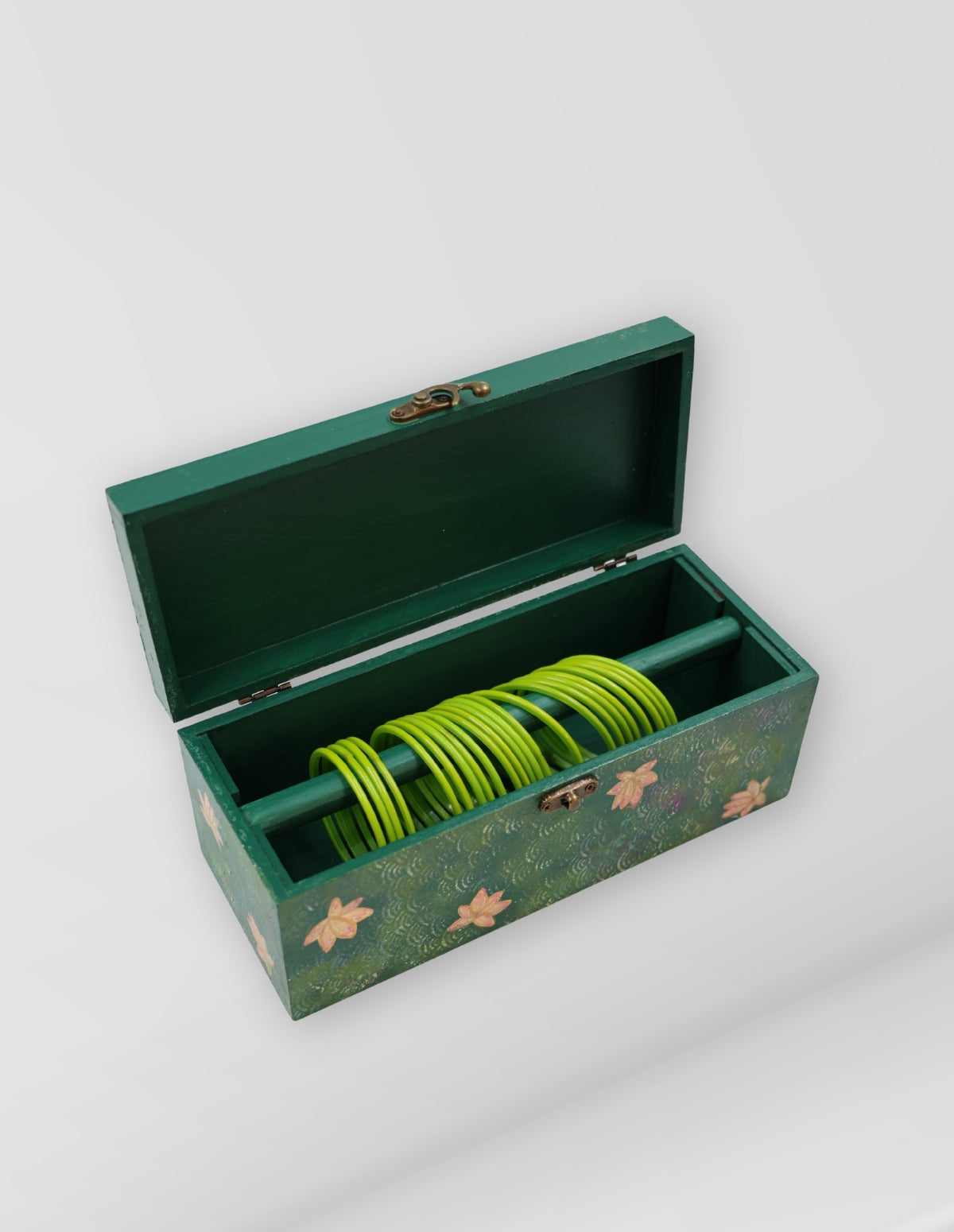 The "Emerald Lotus" Bangle Box