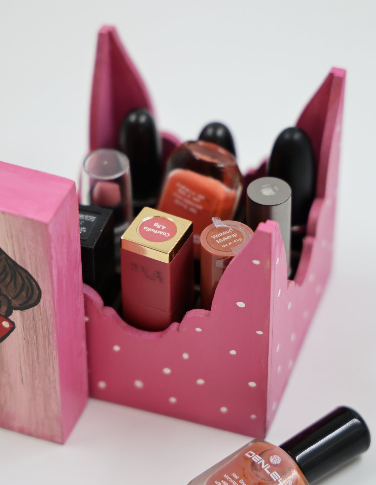 Hand-Painted Pop-Art Vanity Caddy