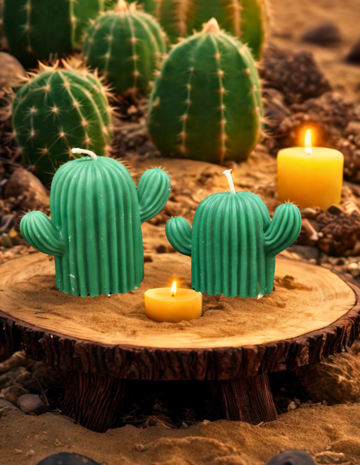 Desert Bloom Cactus Candle