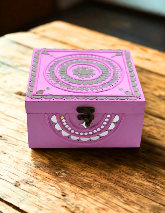 The Gulabi Aaina Mirror-Work Keepsake Box