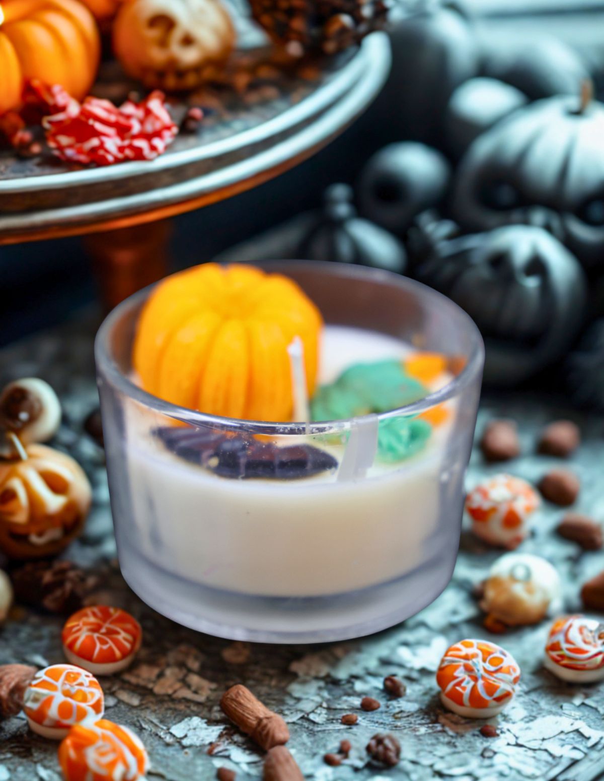 Spooky Pumpkin Candle
