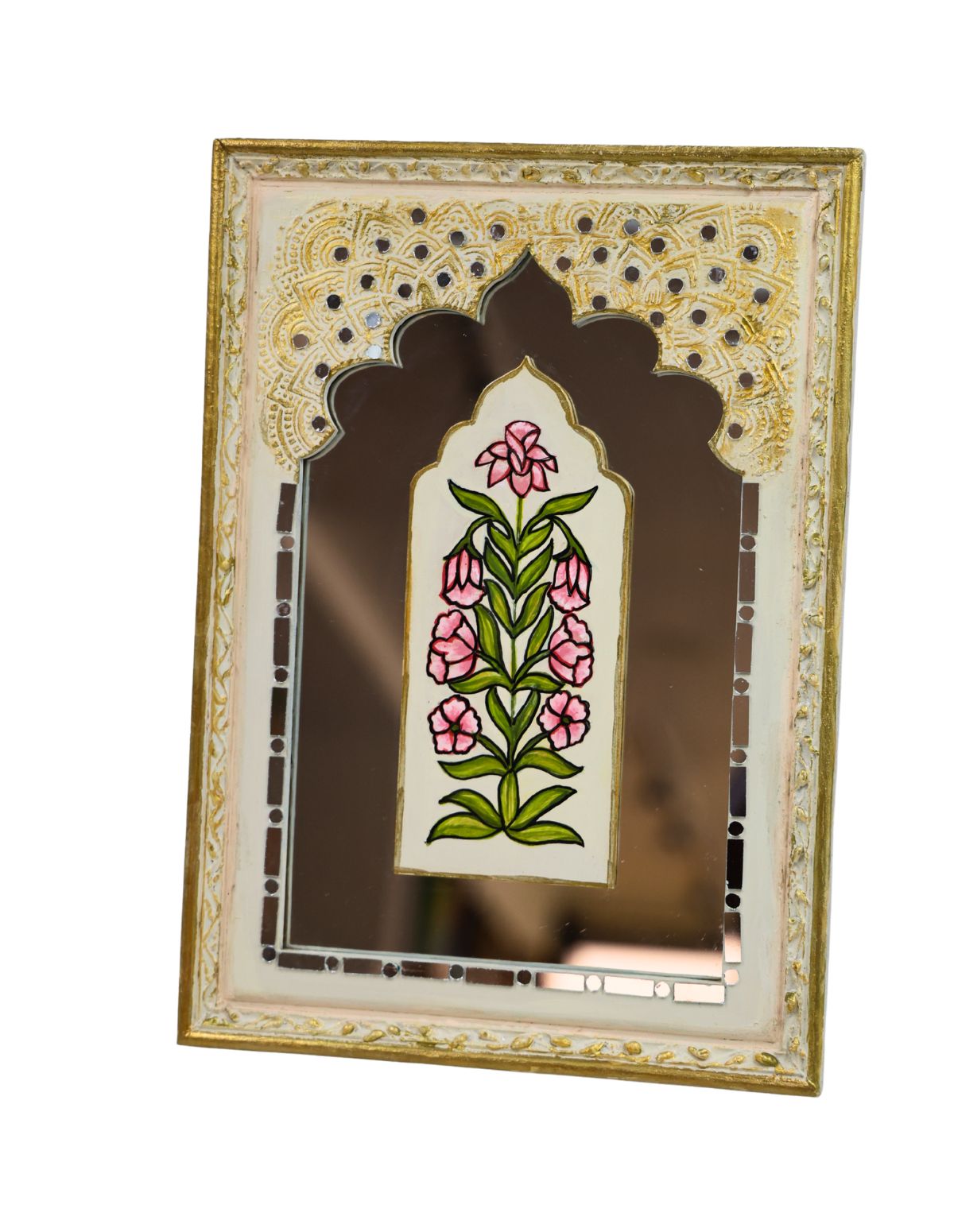 The Royal Jharokha Hand-Painted Mirror