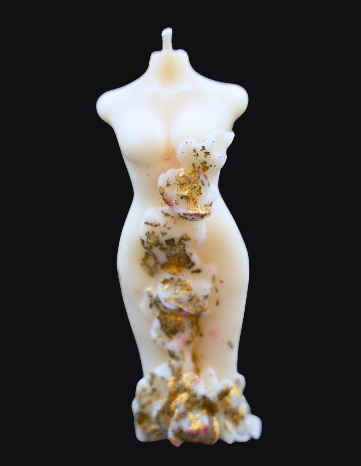 Golden Bloom Goddess Candle