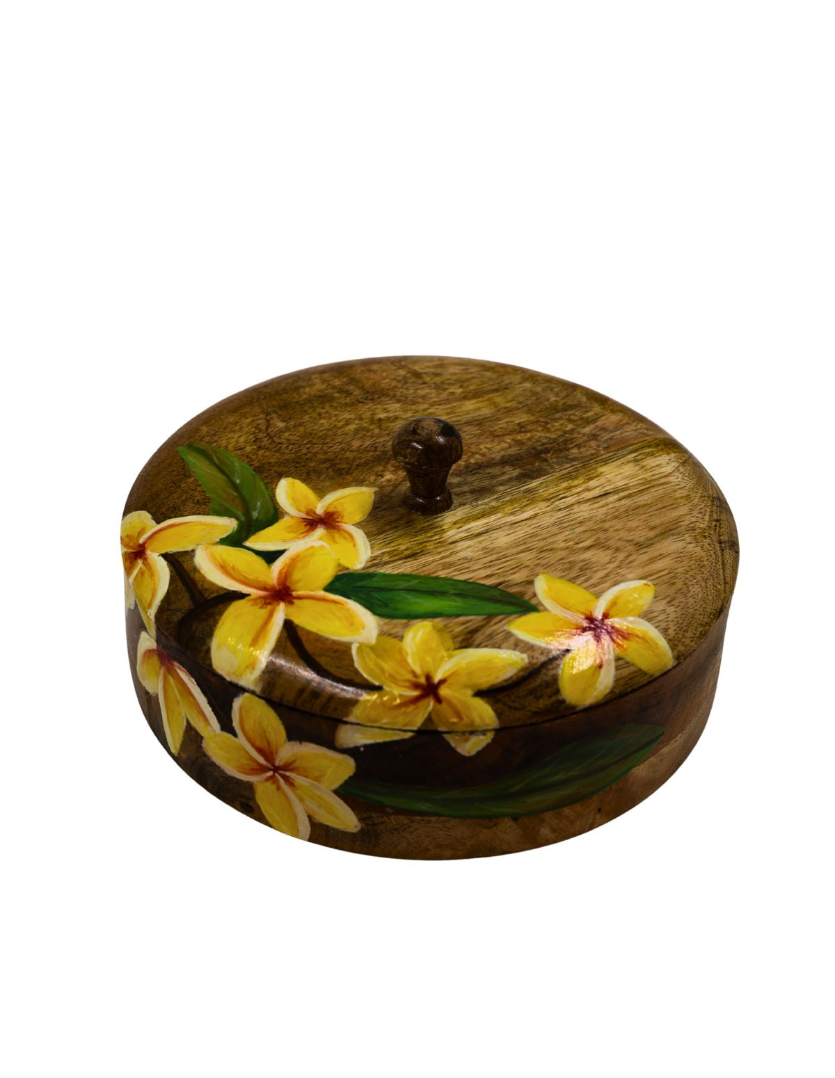 The Plumeria Sunburst Wooden Roti Box