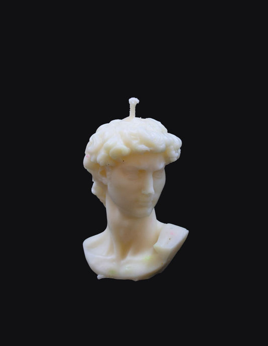 Greek God Scultued Candel