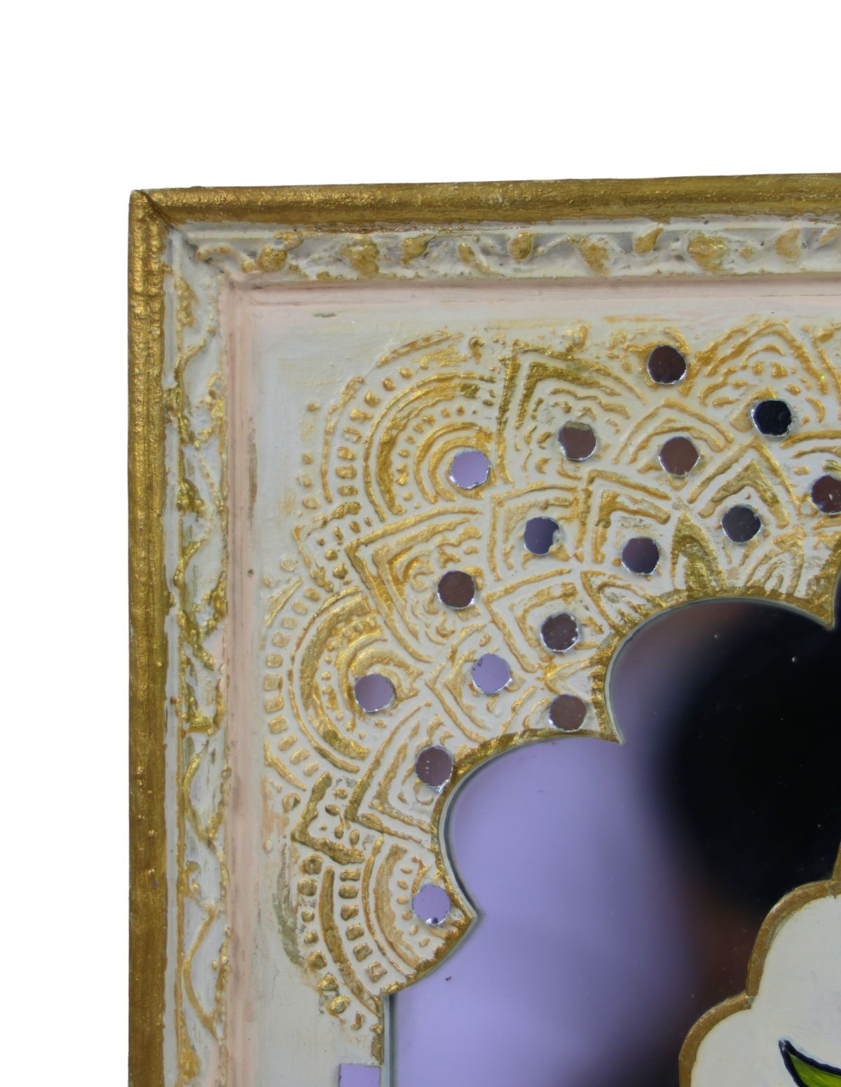 The Royal Jharokha Hand-Painted Mirror