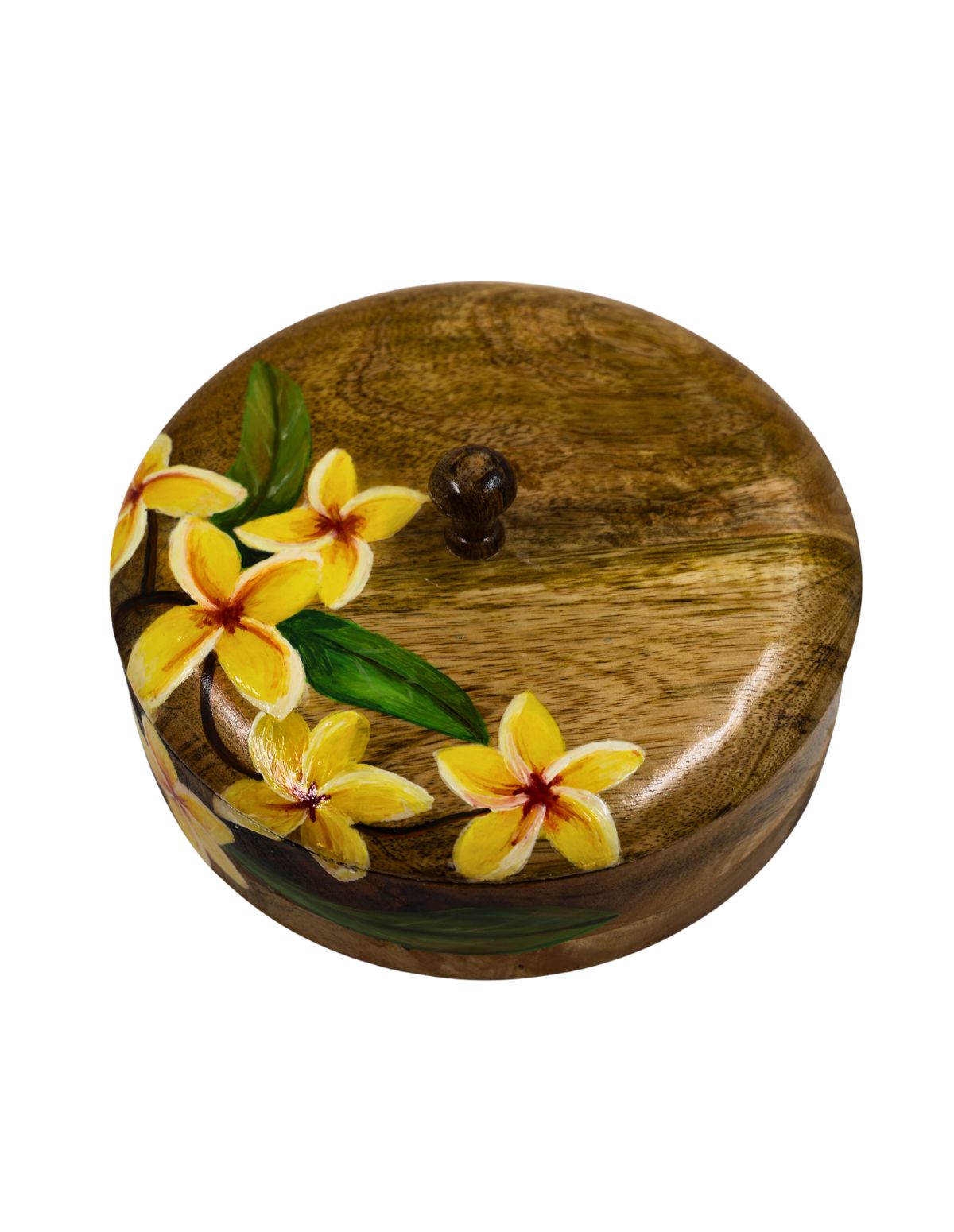 The Plumeria Sunburst Wooden Roti Box