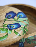 The Azure Butterfly Pea Wooden Roti Keeper