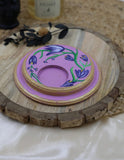 Lilac Floral Candle Stand.
