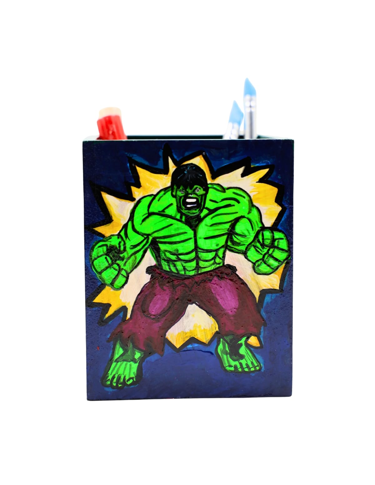 Hulk-Themed Pen Stand