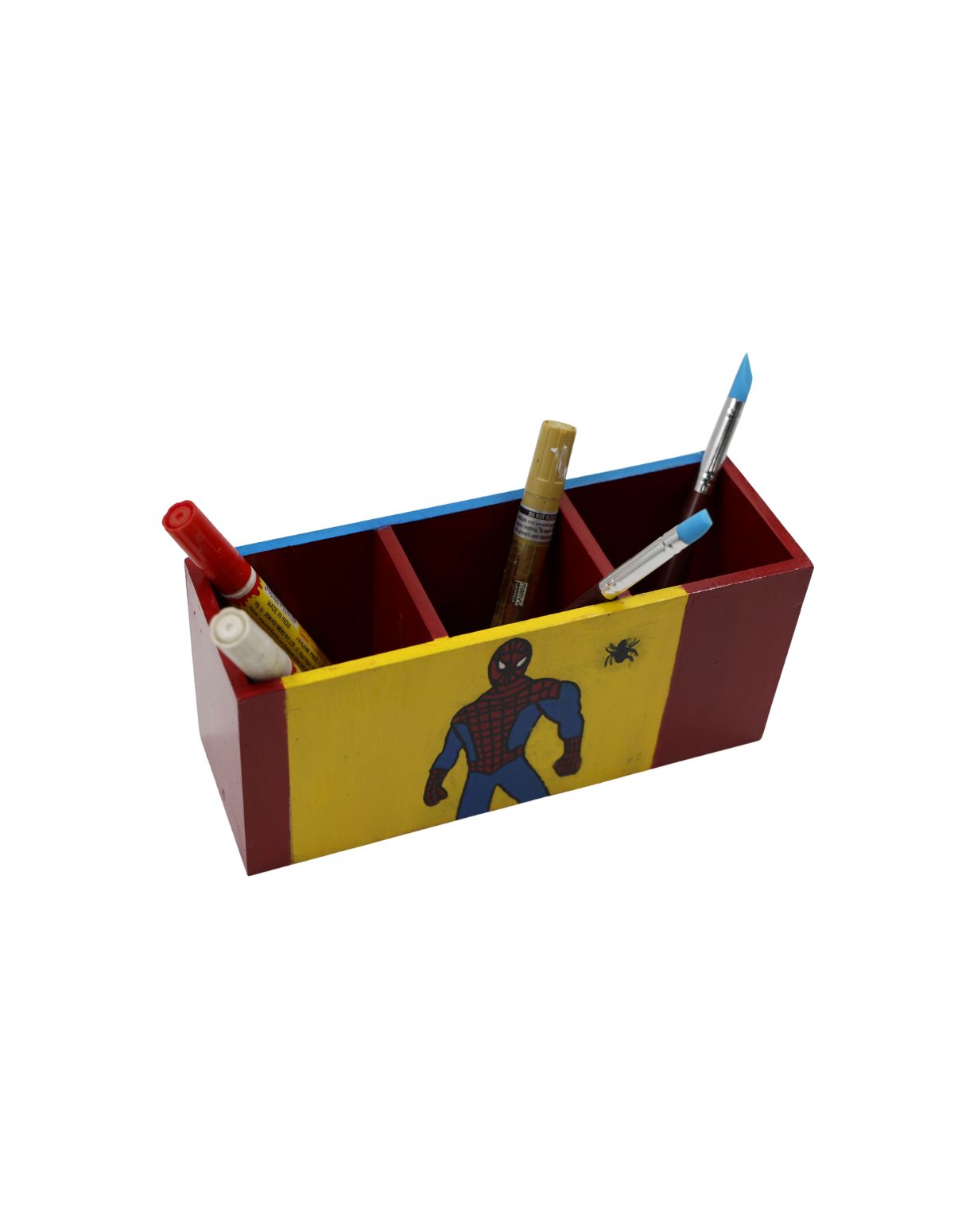 Superhero-Themed Horizontal Pen Stand