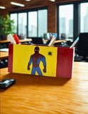 Superhero-Themed Horizontal Pen Stand